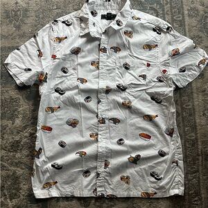 Forever 21 White Casual Button Down Shirt